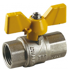 Кран шар. для Газа 1 г/г бабочка TIM (32/8)