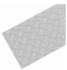 Лист  рифленый 60/120 (1.2 мм алюмин)  SP ( В ПАЧКЕ 16)