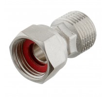 Полусгон с нак. гайкой и нр. резьбой 3/4*1/2  ZEISSLER (150/10) никел.