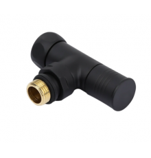 Кран для п/с угл. "О"  3/4г х 1/2 шТим ( черный ) (20/1)