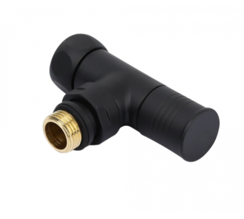 Кран для п/с угл. "О"  3/4г х 1/2 шТим ( черный ) (20/1)