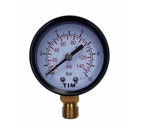 Манометр с (рад.) нижним подключ. 16 бар TIM (60/шт)