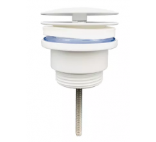 Донный клапан для раковины  универс. A-9091 white Kern  Matt White  (50/ШТ)