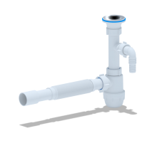 Сифон Ани 1 1/4 х 32  Юнг с носиком с г/т 32*32/40 BM1315 Ани (15/шт)