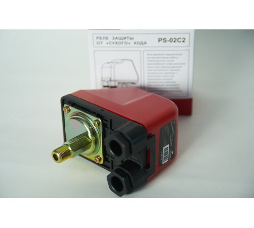 Реле сух хода 1/4 TIM (50/шт) с кнопкой  внеш.резьба