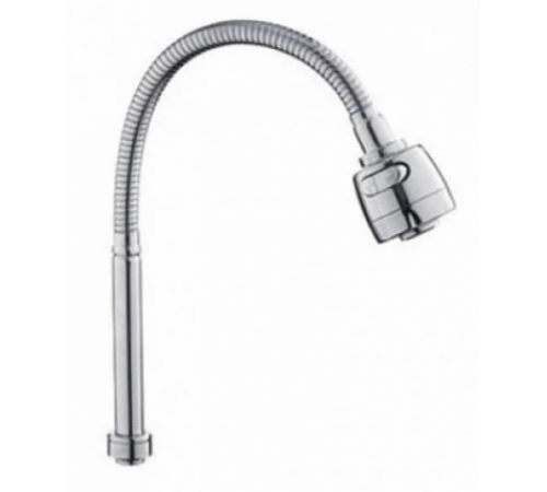 Гусак для смесителя пружинный с хром головкой  Wassernova (50/шт)