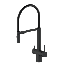 Смеситель для кухни  под фильтр  2049 black Kern (8/шт)