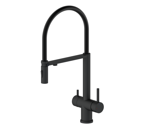 Смеситель для кухни  под фильтр  2049 black Kern (8/шт)