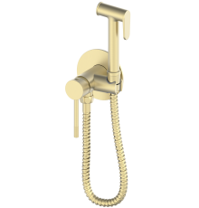 Смеситель для биде с держ.   (встроенный) 4049  Matt gold Kern круг.(12 шт)