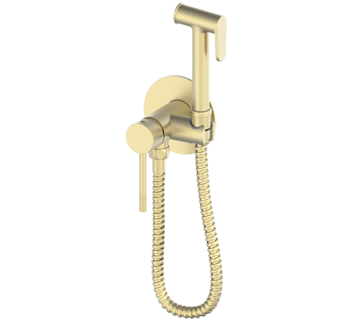 Смеситель для биде с держ.   (встроенный) 4049  Matt gold Kern круг.(12 шт)