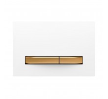 Кнопка смыва Kern для инсталляции  (квадрат,стекло) брошир. золото