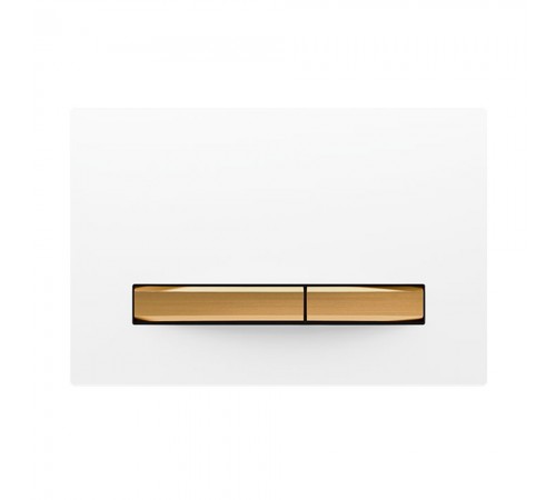 Кнопка смыва Kern для инсталляции  (квадрат,стекло) брошир. золото