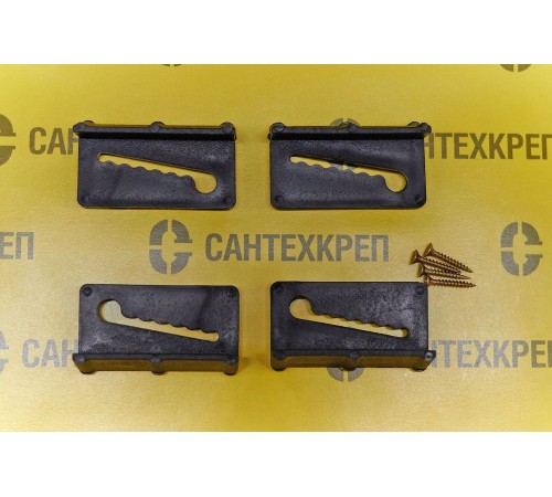 Комплект прижимов накладной мойки (4 прижима, самореза в пакете с подвесом)