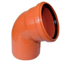 Отвод  160 х 45 гр        пвх     рыжий  (80/шт)