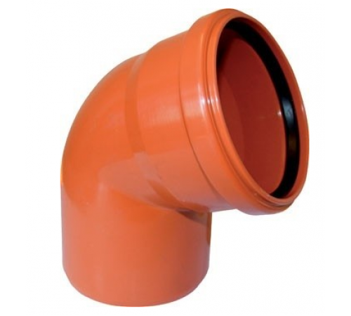 Отвод  160 х 45 гр        пвх     рыжий  (80/шт)