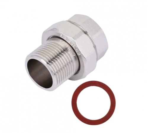 Американка прям. 1/2 гш никель под плоскую прокладку  ZEISSLER (120/10