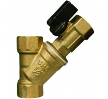 Фильтр косой с мини краном 1/2" ТИМ (36/6)
