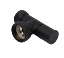 Кран для п/с угл. "О"  1г х 3/4 г черный  Тим (20/1)