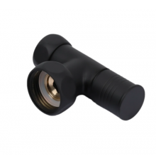 Кран для п/с угл. "О"  1г х 3/4 г черный  Тим (20/1)