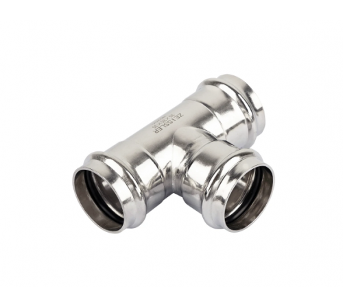 Трехраструбный пресс-тройник из нержавеющей стали 54*42*54mm (6/1) Zeissler по доступной цене.
