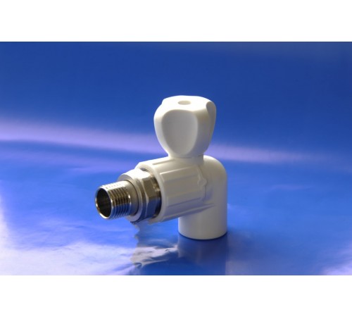 Кран ппр 20 - 1/2 радиаторный угловой   (50/1) ТИМ