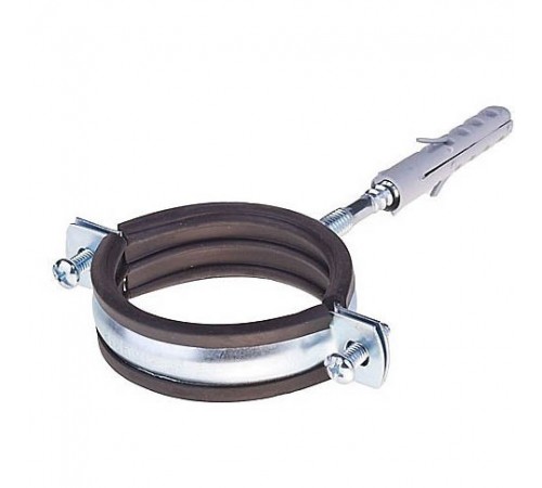 Хомут металлич. с резинкой Ф 4" (107-112)TIM (55/шт)