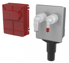 Сифон для стиральной машины под штукатурку для DN40 и DN50 нерж. сталь Alcaplast (18/шт)