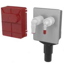 Сифон для стиральной машины под штукатурку для DN40 и DN50 нерж. сталь Alcaplast (18/шт)