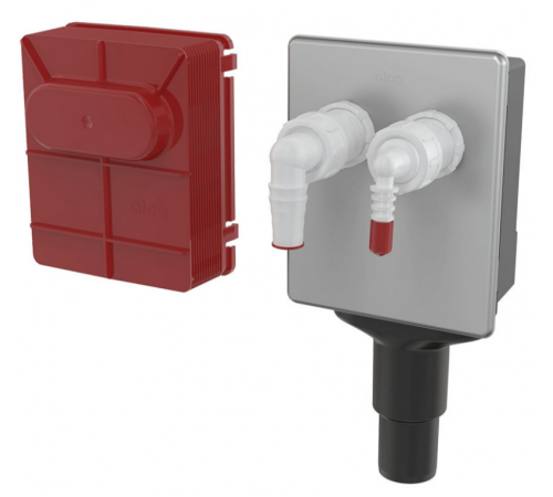 Сифон для стиральной машины под штукатурку для DN40 и DN50 нерж. сталь Alcaplast (18/шт)