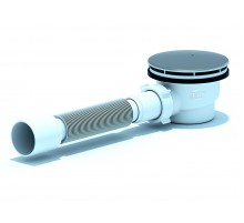 Сифон Aни  для душ поддона 1 1/2 x 90 h65 с гиб трубой E325C (8/шт)