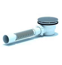 Сифон Aни  для душ поддона 1 1/2 x 90 h65 с гиб трубой E325C (8/шт)