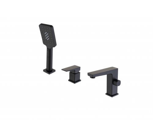 Смеситель на борт ванны  на 3 отверстия  6056 Black Kern (6/шт)