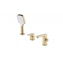 Смеситель на борт ванны  на 3 отверстия  6056 Matt gold Kern (6шт)