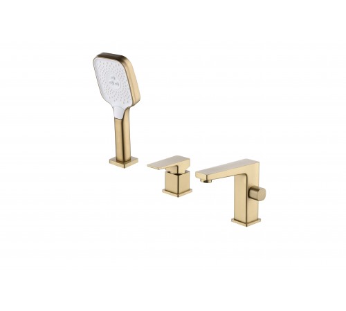 Смеситель на борт ванны  на 3 отверстия  6056 Matt gold Kern (6шт)