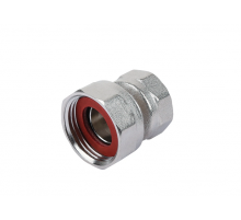 Полусгон с нак. гайкой и вр. резьбой 1/2*3/4 ZEISSLER (150/10) никел.