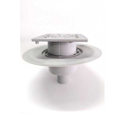 Трап для душевой с сухим затвором прямой 15*15см Тим (4/1)