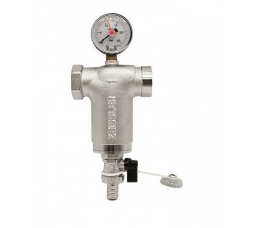 Фильтр с манометром  (300 мкм) вр/вр 1" Zeissler (12/1)