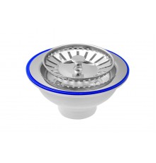 Выпуск для мойки с круглым  переливом  Ø115 Юникорн