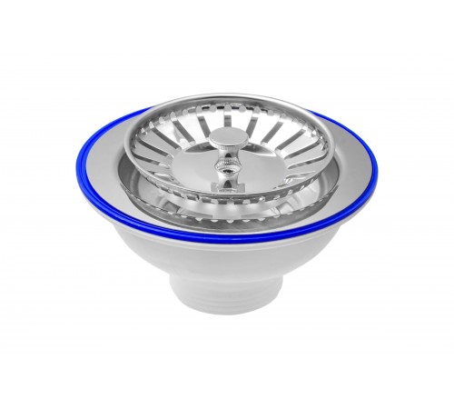 Выпуск для мойки с круглым  переливом  Ø115 Юникорн