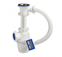 Сифон 1 1/2 х 40  с квадратным переливом ОРИО А-4004 (35/шт)