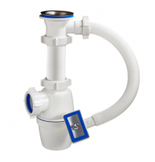 Сифон 1 1/2 х 40  с квадратным переливом ОРИО А-4004 (35/шт)