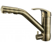 Смеситель для кухни под фильтр низкий 2033 BRONZE Kern