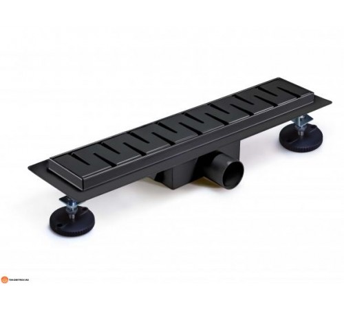 Душевой трап (сух+гидр. защита от запаха) 40. Тим (4кор) ЧЕРНЫЙ