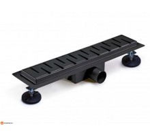 Душевой трап (сух+гидр. защита от запаха) 80. Тим (4кор) ЧЕРНЫЙ