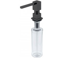 Дозатор для кухни F022 black  КЕРН ( черный ) квадрат (25/шт)