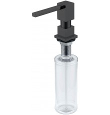 Дозатор для кухни F022 black  КЕРН ( черный ) квадрат (25/шт)