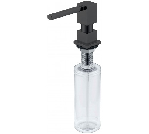 Дозатор для кухни F022 black  КЕРН ( черный ) квадрат (25/шт)