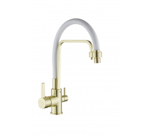 Смеситель для кухни  20295 золото питевой Wassernova