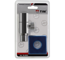 Угл. кран 1/2 х 1/2 хром. квад. Тим в блистере (50/1)