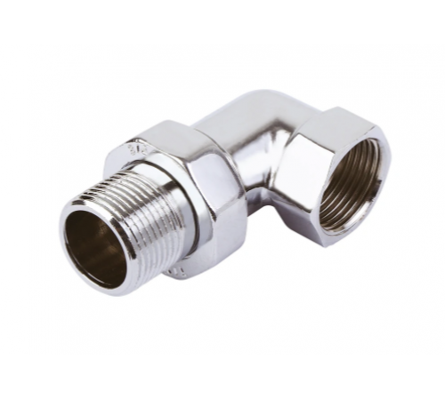 Американка Хром угловая 1" Тим (24/4)